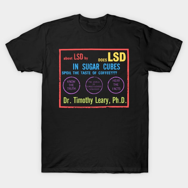 Does LSD In Sugarcubes Spoil The Taste Of CoffeeTimothy Leary T-Shirt by Yuri's art